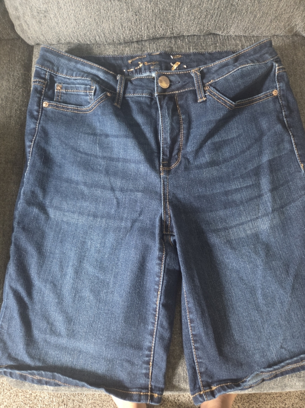 Seven7 Women's Dark Blue Denim Shorts